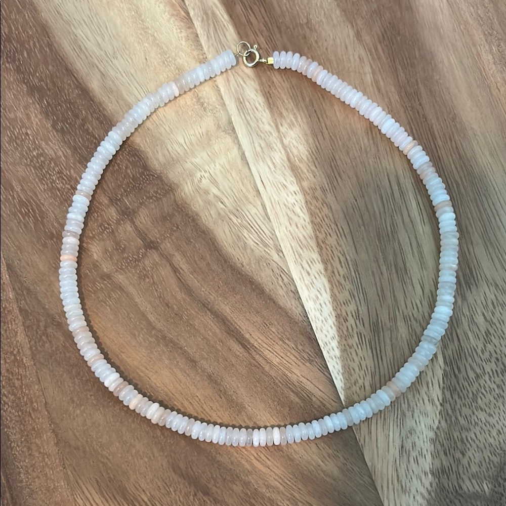 New Pink Quartz Beaded Necklace